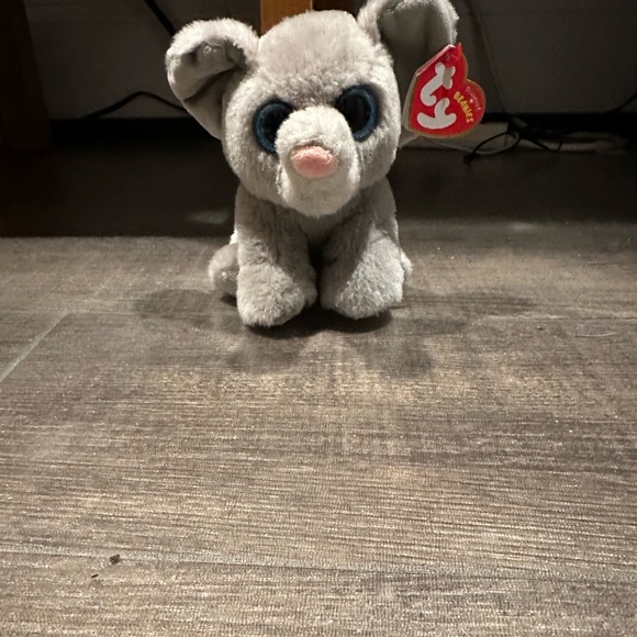 Ty Beanie Boos Whopper the Elephant 9" Plush Stuffed Animal Blue Glitter Eyes - Picture 1 of 6